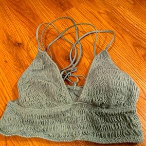 VS PINK Smocked Triangle Bralette